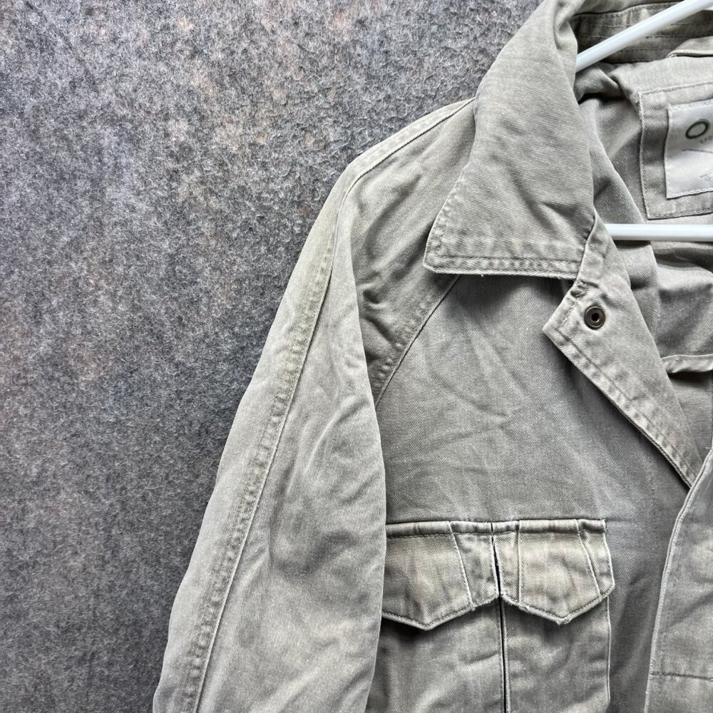 Orvis Jacket Men Small Adult Khaki Full Zip Tan Beige Trench Coat Canvas Cotton - Picture 2 of 12